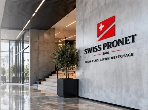 Locaux professionnels propres et soignés, entretenus par Swiss Pronet