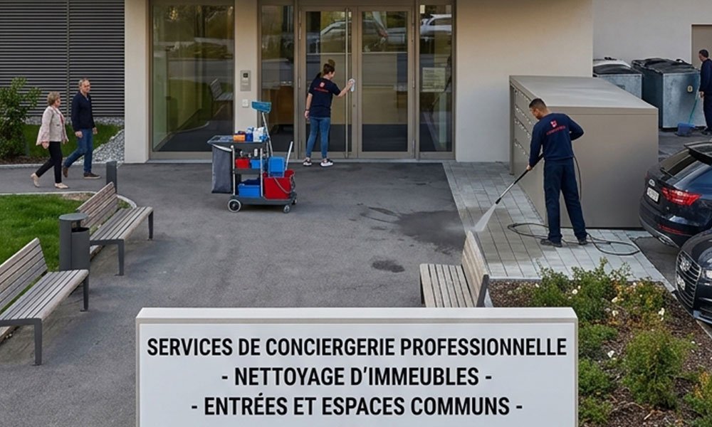 Services de conciergerie professionnelle et nettoyage d'immeubles à Genève par Swiss Pronet Sàrl - SPN