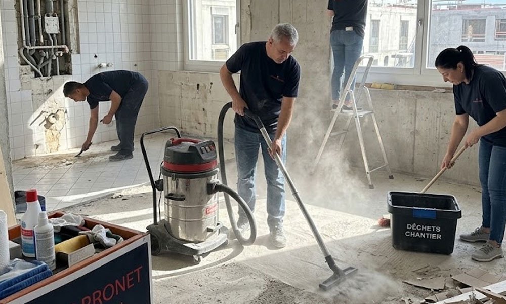 Swiss Pronet Sàrl - SPN est votre partenaire de confiance pour le nettoyage de chantier à Genève. Notre équipe professionnelle et expérimentée intervient pour remettre vos espaces dans un état impeccable avant la livraison finale. Contactez-nous